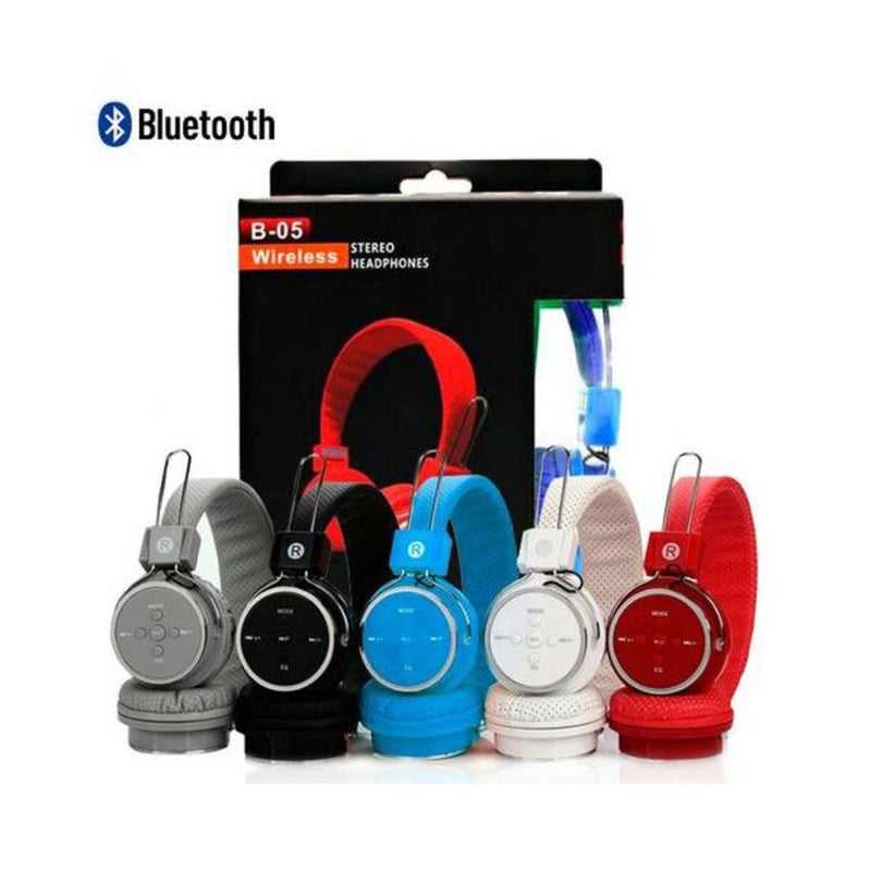 Fone de ouvido bluetooth B-05 sem fio concha MP3