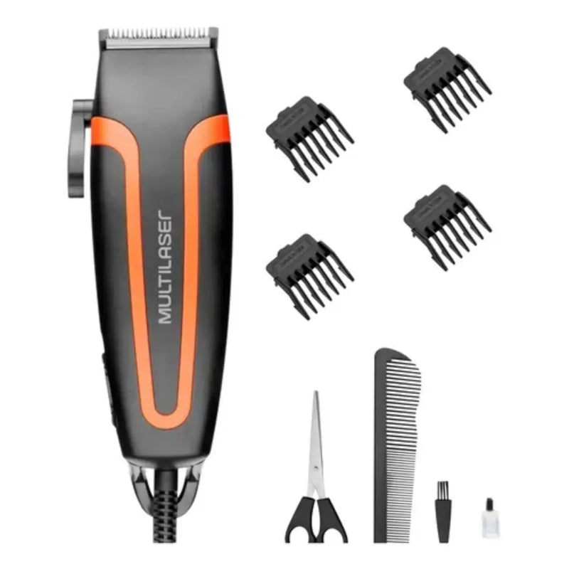 Máquina de cortar cabelo Multilaser com 4 pentes 127V 10W