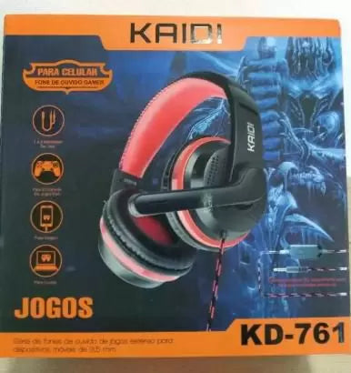 Fone de ouvido Gamer com headset KAIDI KD-761