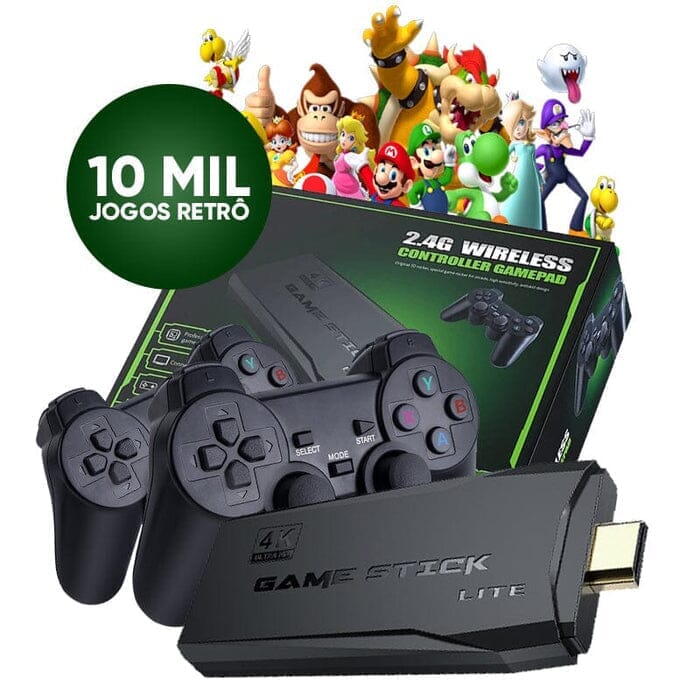 Super Game Stick Retrô 10.000 jogos